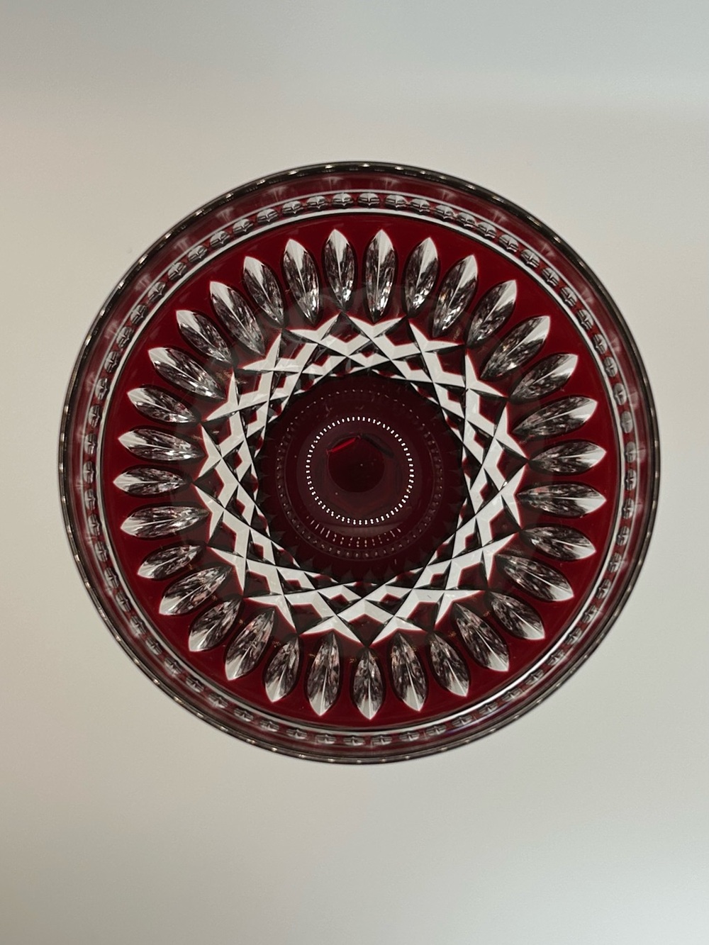 Set of 8 Waterford Crystal Clarendon Ruby Red Wine Hock Glasses - Picture 4 of 14